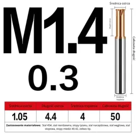 frez-do-gwintowania-jednoostrzowy-rozmiar-m1-4x0-3x50l-tisin