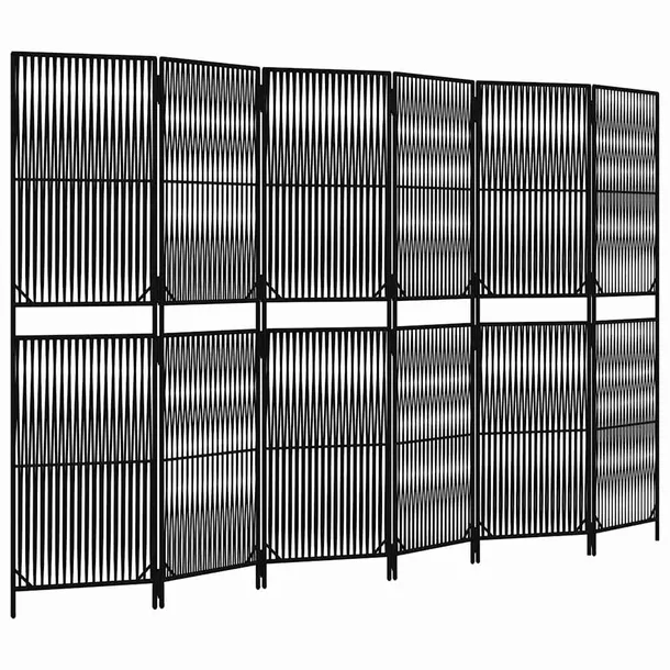 parawan-6-panelowy-czarny-polirattan