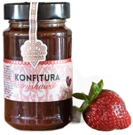 konfitura-truskawkowa-250g-dwa-skladniki-prosty-sklad-schronisko-bukowina