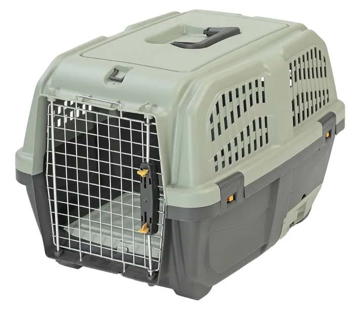 Transporter duży dla kota szary z kuwetą 60x40x39cm do 24 kg UNIQ PETS