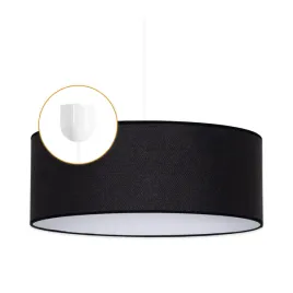 lampa-wiszaca-lniana-40-cm-czarny-bialy-kabel-regulowana-wysokosc-85-cm
