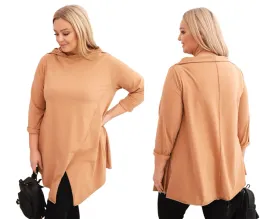jasno-camelowa-bluzka-damska-bawelniana-plus-size-asymetryczna-z-podwijanym