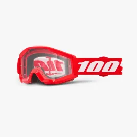 100-procent-gogle-strata-mini-red-junior-kid-dzieciece-czerw-czarny-przezro