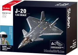 sluban-klocki-samolot-wojskowy-mysliwiec-stealth-47-cm-1007el-m38-b1187