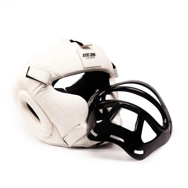 StormCloud Kask Bokserski HG1 z kratką Biały L