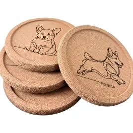 korkowe-podkladki-pod-kubek-szklanke-zestaw-corgi-4szt
