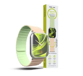 mobile-origin-magnetic-watch-strap-ii-pink-light-green-apple-watch-49mm