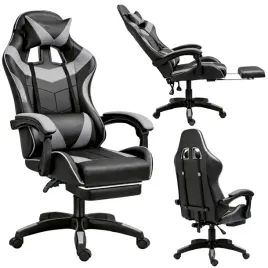 fotel-gamingowy-lean-obrotowy-biurowy-z-podnozkiem-poduszki-czarno-szary