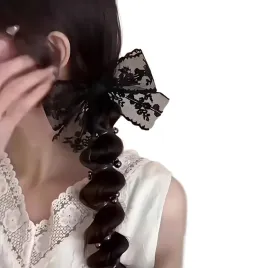 gumki-do-wlosow-super-kolory-i-wzory-gumka-spirala-koronka-kokarda-czarna