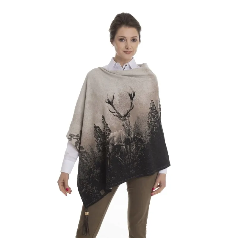 ponczo-taurus-deer-brown
