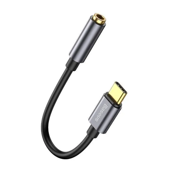 adapter-audio-baseus-l54-usb-c-mini-jack-35mm-szary-stan-nowy