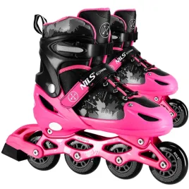 rolki-regulowane-lyzworolki-rekreacyjne-dla-dziewczynki-kauczukowe-kolka