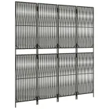 parawan-4-panelowy-szary-polirattan-producent-vidaxl