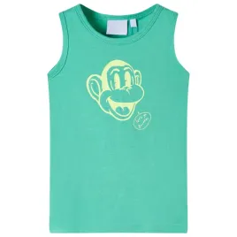dziecieca-koszulka-bez-rekawow-zielona-128