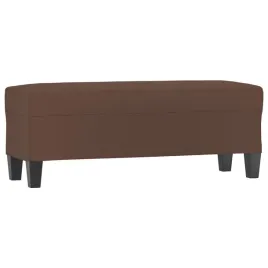 lawka-brazowa-100x35x41-cm-tapicerowana-sztuczna-skora
