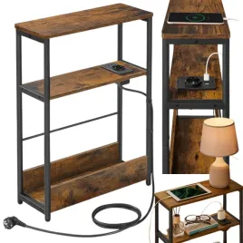 maly-waski-stolik-nocny-ladowarka-usb-stacja-z-polkami-boczny-industrialny