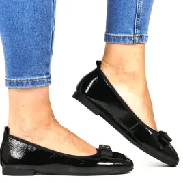 baleriny-eleganckie-skorzane-filippo-7744-czarne-lakierowane