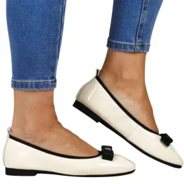 baleriny-eleganckie-skorzane-filippo-7744-jasno-bezowe-lakierowane