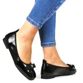 baleriny-eleganckie-skorzane-filippo-7744-czarne-lakierowane