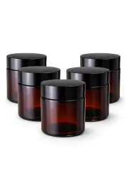 sloik-szklany-brazowy-120ml-zestaw-5szt