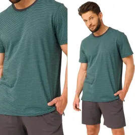 pizama-meska-key-317-w-paseczki-rozmiar-xxl-52-kolor-ciemny-zielony