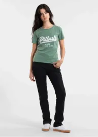 koszulka-damska-t-shirt-pit-bull-angel-logo-zielona