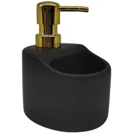 ceramiczny-dozownik-yogo-330ml-mat-czarny-zloty-chromowana-pompka