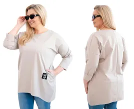 ciemno-bezowa-bluzka-damska-bawelniana-plus-size-oversize-z-kieszeniami