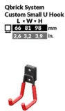 qbrick-system-custom-small-u-hook