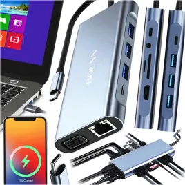 adapter-rozdzeilacz-hub-usc-c-usb-3-0-sd-hdmi-vga-4k-lan-rj45-usb-2-0-x2