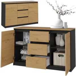 komoda-do-salonu-120-cm-3-szuflady-antracyt-fronty-dab-artisan-do-salonu