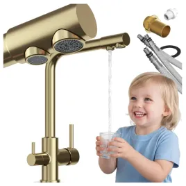 bateria-kuchenna-trojdrozna-kran-do-filtra-wody-do-kuchni-zlota-flow