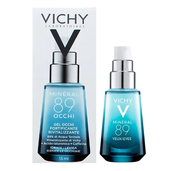 Odbudowujący krem pod oczy Vichy Mineral 89 kwas hialuronowy 15 ml