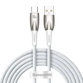 kabel-usb-do-usb-c-baseus-glimmer-100w-2m-bialy