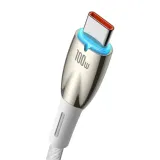 kabel-usb-do-usb-c-baseus-glimmer-100w-2m-bialy
