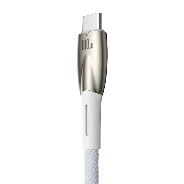 kabel-usb-do-usb-c-baseus-glimmer-100w-2m-bialy