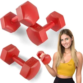 hantle-bitumiczne-4fizjo-hexagonalne-stale-do-cwiczen-2x-3-kg-2-szt