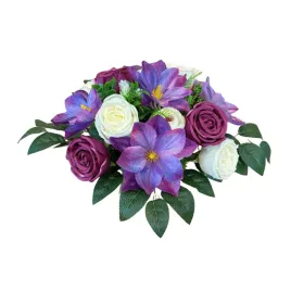 stroik-na-grob-okragla-wiazanka-cmentarz-kwiaty-sztuczne-kompozycja