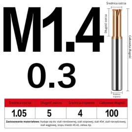 frez-do-gwintowania-jednoostrzowy-rozmiar-m1-4x0-3x100l-tisin