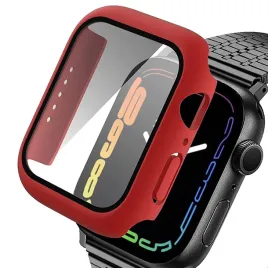 obudowa-alogy-2w1-nakladka-szklo-do-apple-watch-7-41mm-czerwona