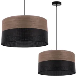 lampa-sufitowa-wiszaca-zyrandol-elegancki-czarny-abazur-z-forniru-orzech