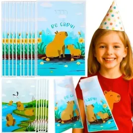 torebki-foliowe-30-szt-kapibara-prezentowe-kolorowe-dla-dzieci-zestaw-xxl