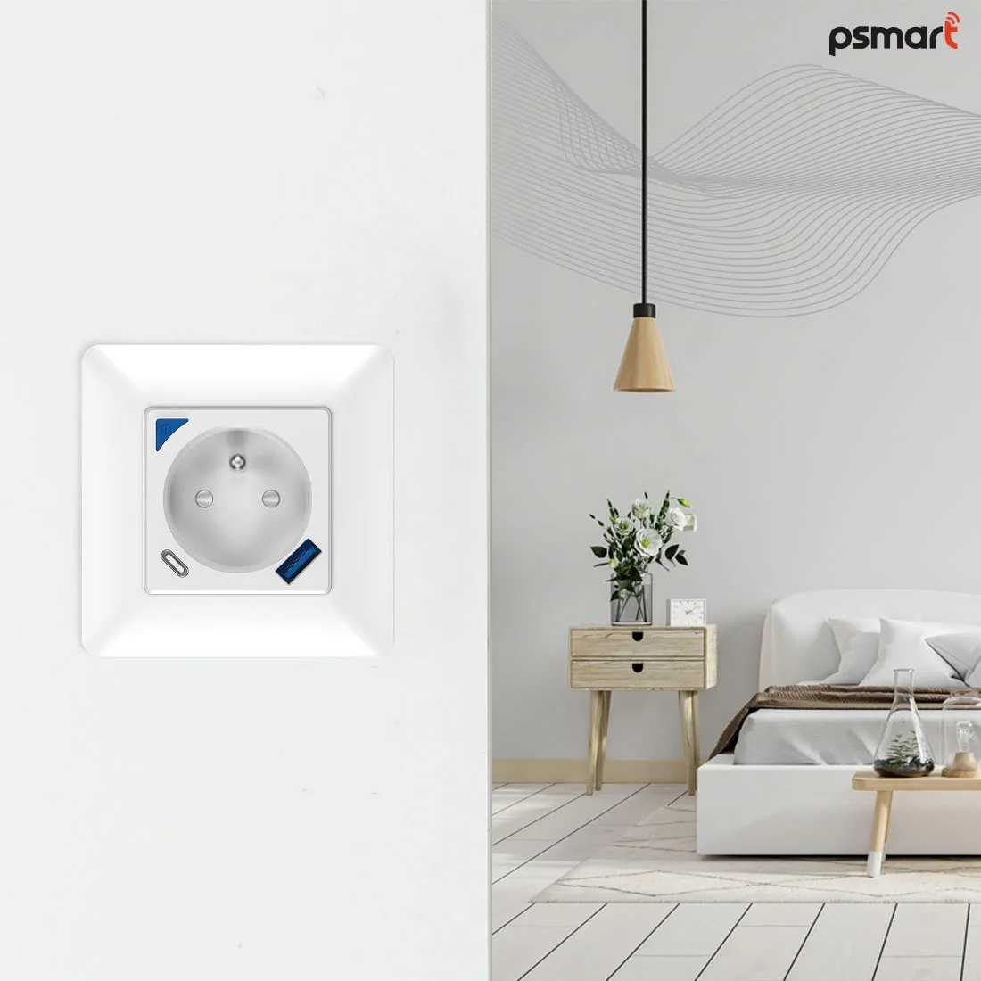 psmart-gniazdo-pomiar-usb-biale-rm-wifi-tuya
