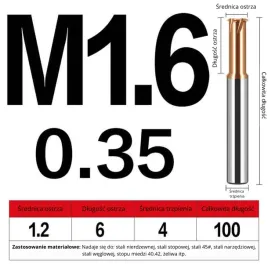 frez-do-gwintowania-jednoostrzowy-rozmiar-m1-6x0-35x100l-tisin