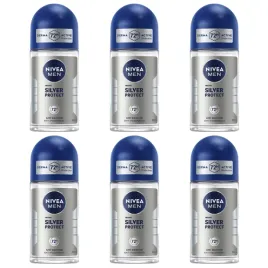 Zdjęcie produktu Antyperspirant męski NIVEA MEN Silver Protect 6szt