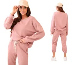ciemny-rozowy-komplet-dwuczesciowy-damski-bluza-spodnie-or-maselko