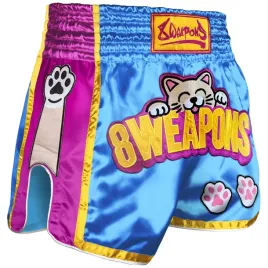 spodenki-muay-thai-8-weapons-meow-thai-m-niebieska-satyna
