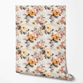 tapeta-na-sciane-kwiaty-magnolia-zolte-rozowe-do-sypialni-salonu