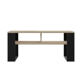 lawa-do-salonu-nowoczesna-stolik-kawowy-2-polki-dab-sonoma-czarny-90x58-cm