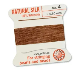 griffin-nic-jedwabna-z-igla-100percent-natural-silk-0-6mm-2m-cornelian